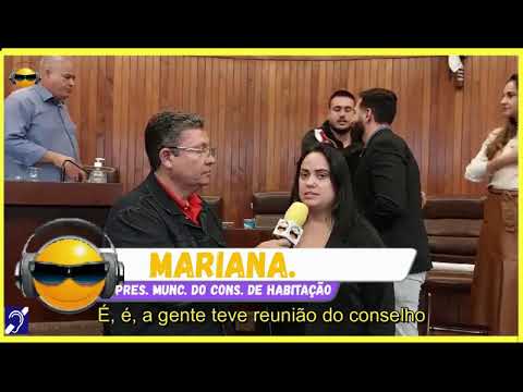 Tv Educativa Prof-Dr.-Emerssom entrevista Mariana Presidenta do Conselho Municipal de Habitação na Câmara Municipal de Marília SP Sessão da Alesp.
