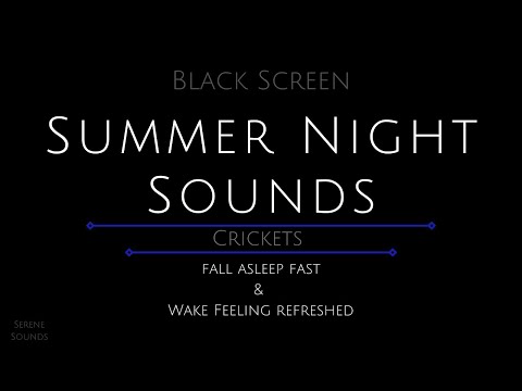 10 Hours - Summer Night Sounds - Crickets - Crickets for Sleeping - Sound of Crickets