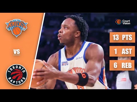 OG Anunoby - 13 Points, 1 Assist, 6 Rebounds vs Raptors - 2025-26 Regular Season