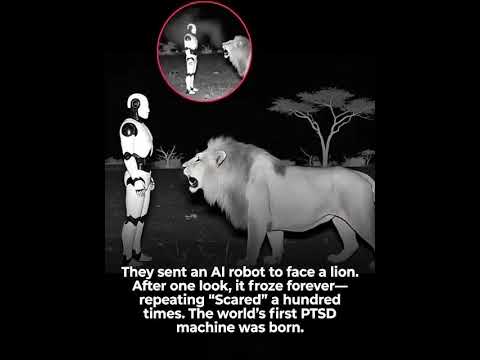 AI Robot vs Lion: Test Gone Wrong #funny #viral #shortsvideo #news #breakingnews