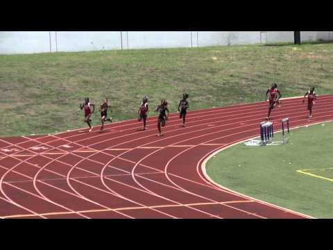 2013 USATF Gulf Champ. 200m Final 9-10 Girls - Dynasty McClennon