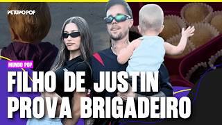 Filho de JUSTIN e HAILEY BIEBER prova primeiro BRIGADEIRO! Será que Jack aprovou?