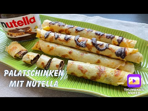 Palatschinken Mit Nutella / Austrian Pancakes with Nutella