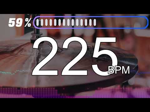 225BPM　Hi-hat①　5minutes Drums Metronome