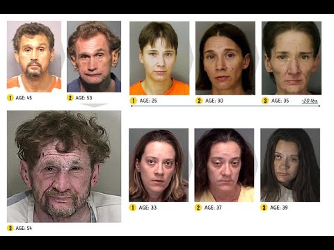 Video muestra cómo cambian los rostros por la droga