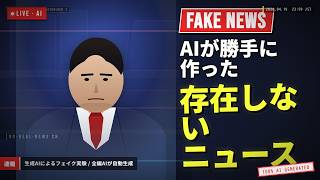 AIが勝手に作った存在しないニュース