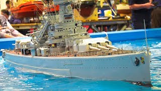 Gigantyczny model okrętu Admiral Graf Spee 