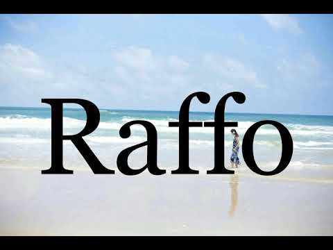 How To Pronounce Raffo🌈🌈🌈🌈🌈🌈Pronunciation Of Raffo