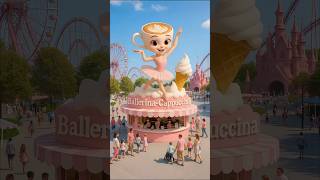 Brainrot ice cream shop！ #brainrot #ballerina #cappuccina