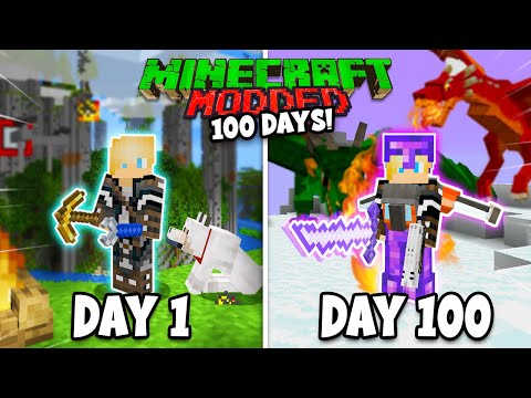 100 Days in Minecraft but there's TONS OF MODS!!! *1.16.4*