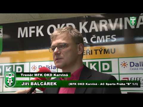 Sezóna 2009/2010 24. kolo - MFK OKD Karviná vs. AC Sparta Praha "B" 1:1 (1:1) - trenér Balcárek