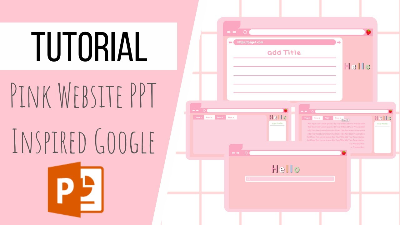 pink website inspired google theme | free font & template