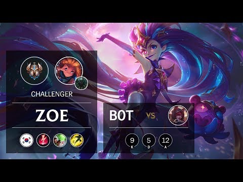 Zoe Bot vs Xayah - KR Challenger Patch 9.24