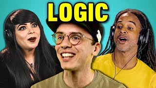 ADULTS REACT TO LOGIC (Black SpiderMan, Flexicution, Young Sinatra III)