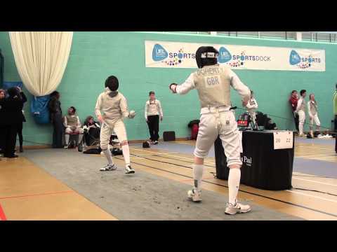 British Cadet Men's Foil Championships 2014   Nathan Doherty V Maximilian Deering   last 32 bout