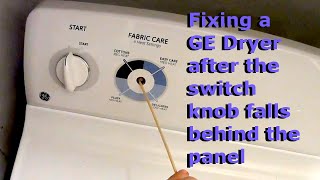 How to Fix a GE Dryer When the Knob Falls Inside