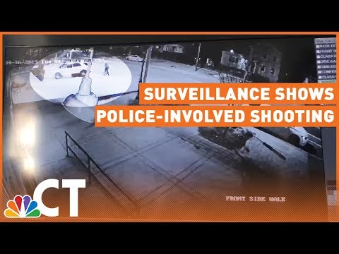 Surveillance Footage Shows New Angle of Police-Involved Shooting in New Haven | NBC Connecticut Video