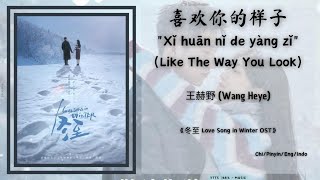 Download lagu 喜欢你的样子(Like The Way You Look) - 王赫野(Wang Heye)《冬至 Love Song in Winter OST》Lyrics Chi/Pinyin/Eng/Indo mp3