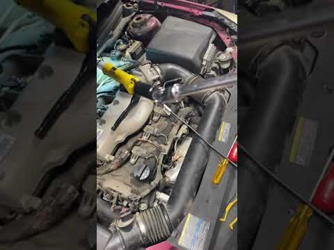 Spark plug replacement 2008 Saturn Aura 3.6L VVT. Alternator.
