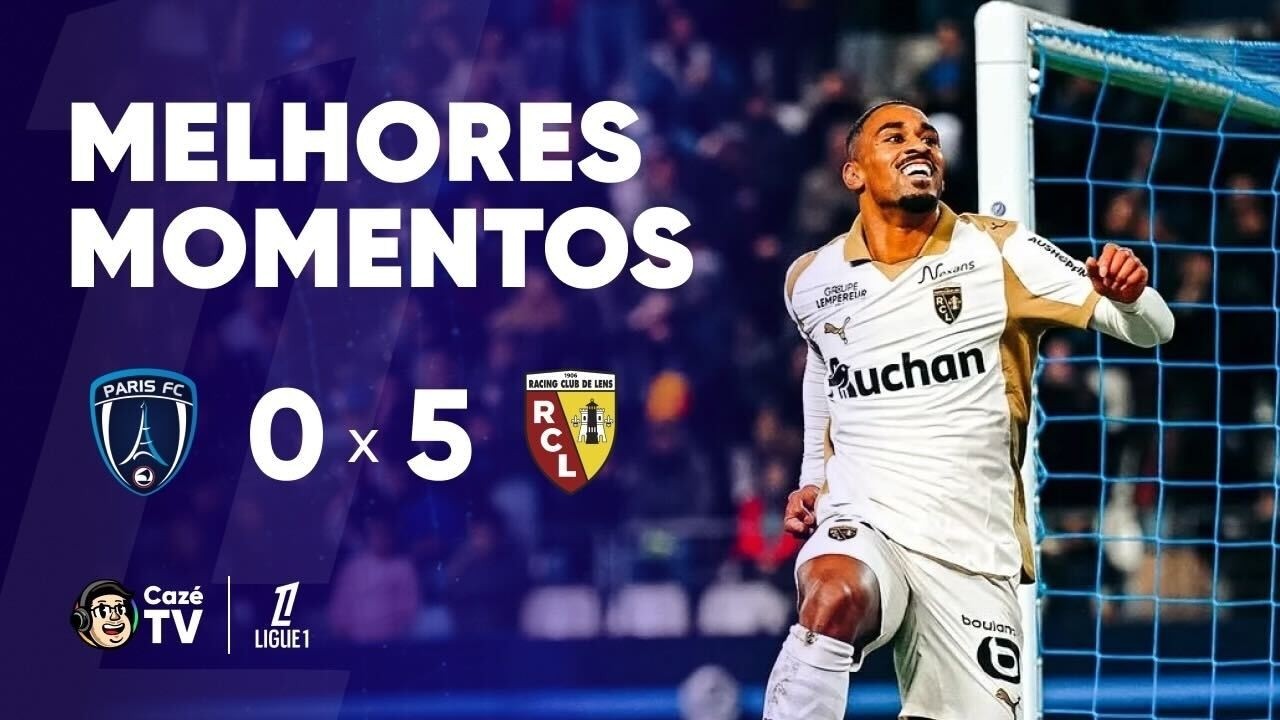 MELHORES MOMENTOS: PARIS FC 0 X 5 LENS | LIGUE 1 2025/2026 | 22ª RODADA