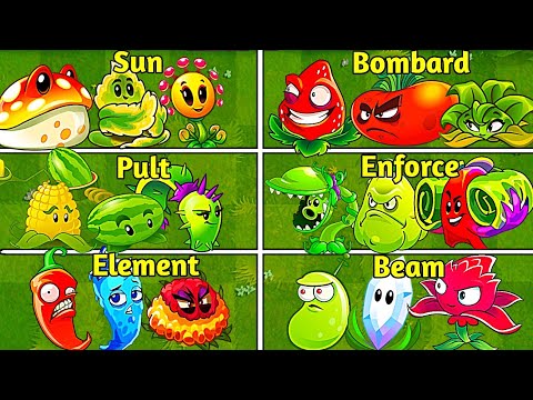 Random 6 Team Plants Battles - Which Team Will Win? - PvZ2 Team Plants vs Team Plants