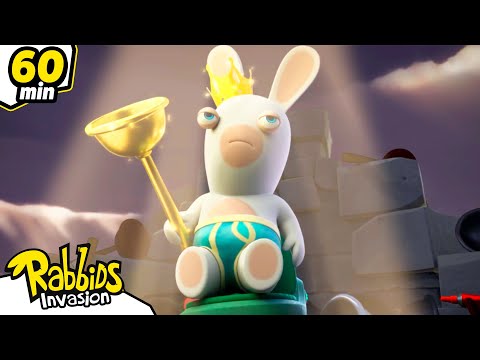 Rabbids' Battle for the Throne | RABBIDS INVASION | Fantasy 1H Compilation | Cartoon for kids