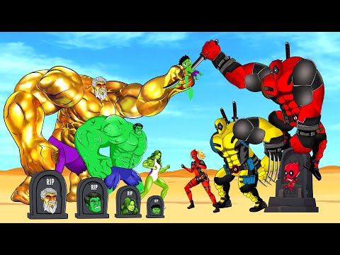 Evolution Of Team HULK FAMILY vs Evolution Of Team DEADPOOL FAMILY: Who Is The King Of Super Heroes?