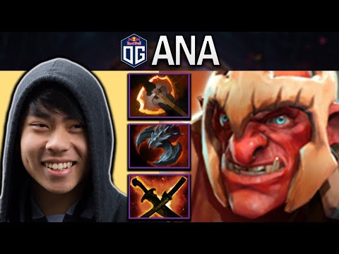 OG.ANA SMURF TROLL WARLORD WITH 21 KILLS & ORANGE BUILD - DOTA 2 PRO GAMEPLAY