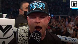 Canelo&#39;s HYPED Reaction To Beating Billy Joe Saunders, Calls Out Caleb Plant