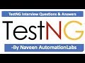 TestNG Interview Questions and Answers || TestNG Framework Interview Questions