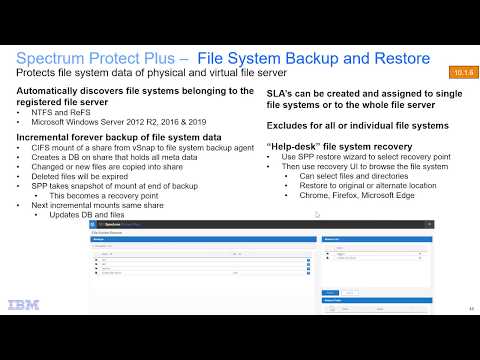 IBM Spectrum Protect Plus 10.1.6 – File System Backup and Restore - Demo