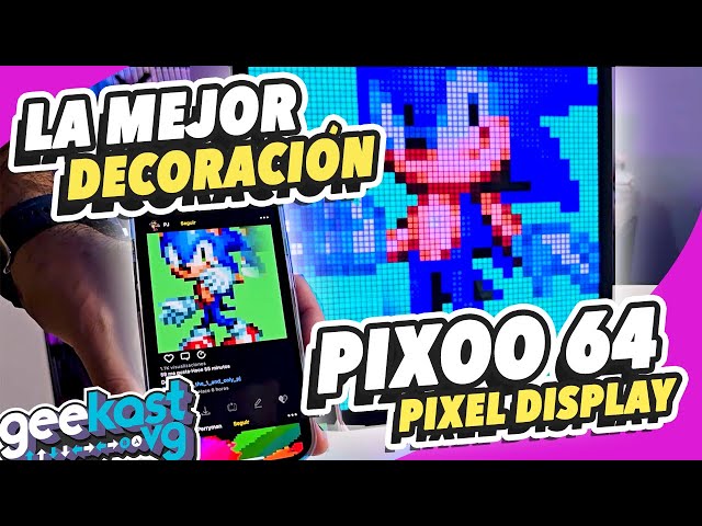 Vídeo relacionado con Omquot Pantalla LED Pixel Art Personalizable con Funcionalidad Versátil para una Comodidad Inteligente en Espacios Sociales