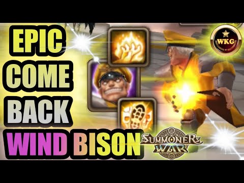 EPIC COMEBACK WIND BISON GUARDIAN PLAYER - Summoners War