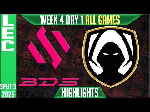 BDS vs TH ALL GAMES Highlights | LEC W4D1 Split 3 | Team BDS vs Team Heretics