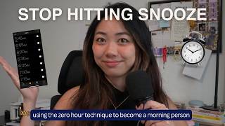 How the zero hour technique made me a morning person | tips to wake up early & get out of bed!