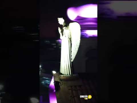 O anjo, que fica em cima da Capela do Carmelo da Sagrada Família, sempre guardando Pouso Alegre! ❤️🙏