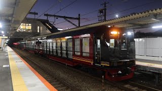 【嵯峨野トロッコ新型車両】SK1000+DEC743-1001+DEC743-7　幡生出場回送　手柄山平和公園駅通過