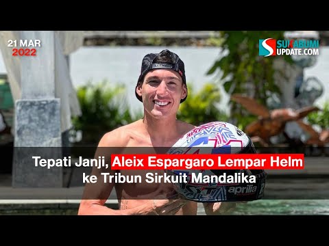 Tepati Janji, Aleix Espargaro Lempar Helm ke Tribun Sirkuit Mandalika