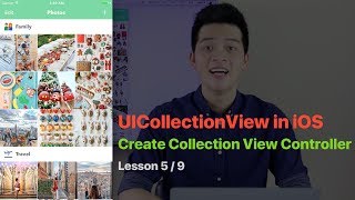 Download the video "UICollectionView Pt 5: CREATE UICOLLECTIONVIEWCONTROLLER IN iOS"