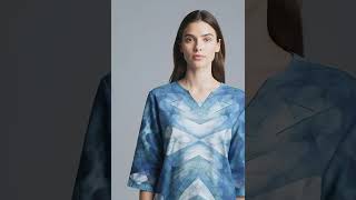 Látka - motiv modrý krystal - vzor 749 (rozměr 150 x 225 cm)
