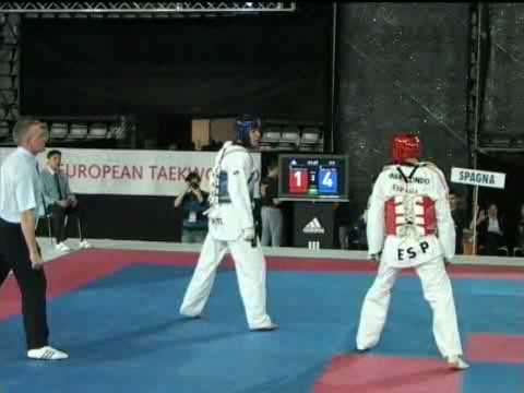 European Taekwondo Championships 2008 Rome Male -78 kg Turkey vs Spain Round 2