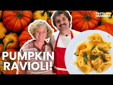 Ben Lippett Makes Nonna Vanda's Pumpkin Ravioli! | Pasta Grannies Podcast