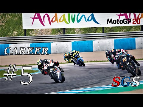 |MotoGP20| My Career Mode Part5 - Poor qualifications and solid race |#SpanishGP|