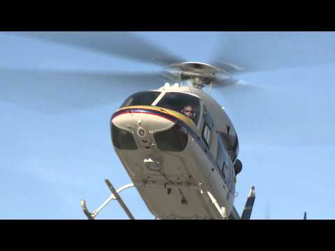 4X-BJI BELL 427 Helicopter Landing in Tefen, Israel