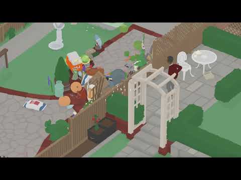 Untitled Goose Game – 6 minutes of Tidy Neighbor throwing everything over the fence