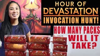 Hour of Devastation UNBOXING! How many packs will it take to find an Invocation? Magic the Gathering