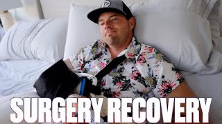 THE DAY AFTER ARM SURGERY | RECOVERY WEEKEND BEGINS