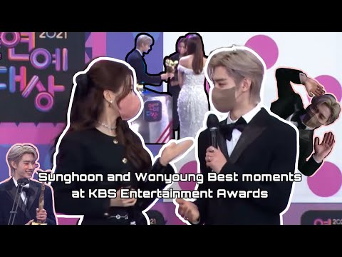 Sunghoon and Wonyoung Funny and Cute moments at Kbs Entertainment Awards 2021