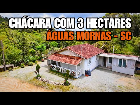 CHÁCARA COM 3 HECTARES EM ÁGUAS MORNAS - SANTA CATARINA