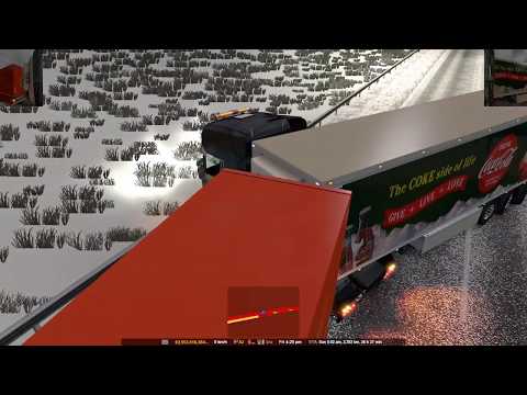 ETS2 1.33 Winter Mod with Winter mod physics/what could happen in Multiplayer